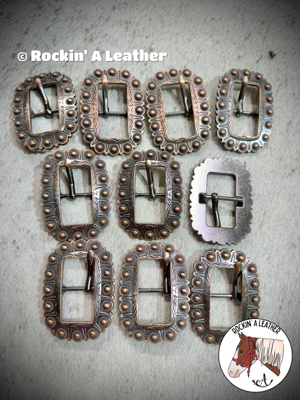 Hardware - 10pcs 3/4" Buckle - Long Berry Cart Copper 