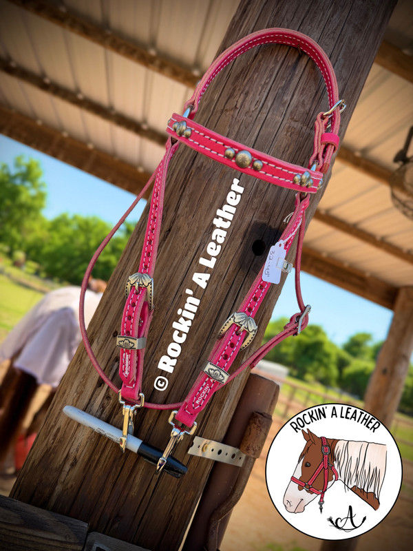 In Stock - Rockin A' Barcoo Headstall - #3