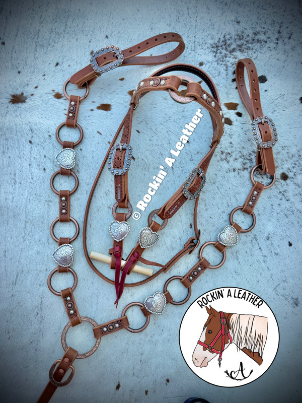 In Stock - Ring Style Tack Set - Hearts