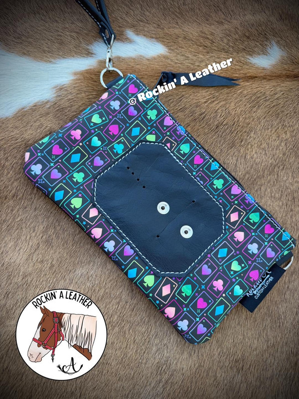 In Stock - Buckle Clutch - Neon Cards
