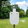40% IPSC 1/2" Thick 2 Hole AR500 Steel Target