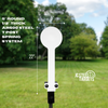 5" Round 1/2" Thick T Post Spring AR500 Steel Target System