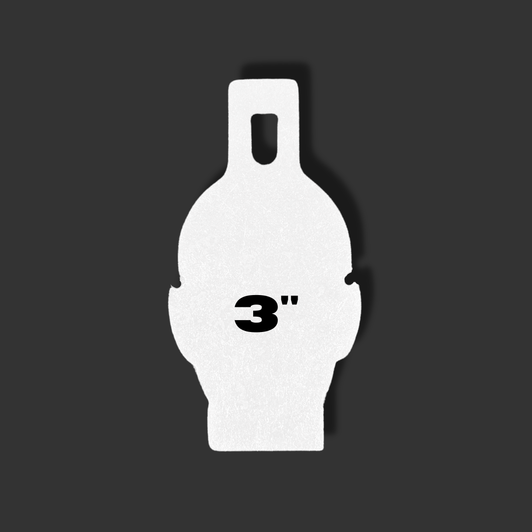 Rimfire Head 1/4" Thick AR500 Steel Rimfire Target