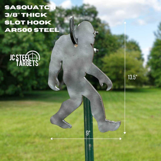 Sasquatch 3/8" Slotted Hook AR500 Steel Target