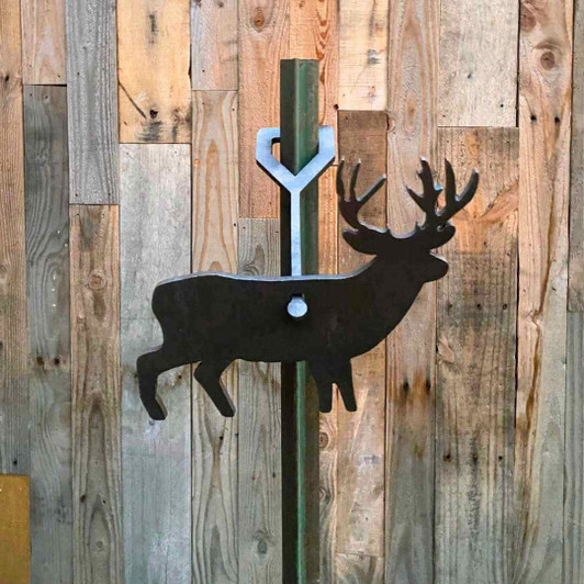 Rimfire Twist Lock AR500 Steel Target T-Post Hanger