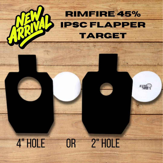 45% IPSC Flapper - 1/4 Thick AR500 Rimfire Target 45% IPSC Flapper - 1/4 Thick AR500 Rimfire Target
