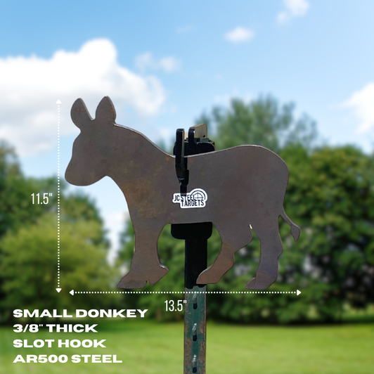 Small Donkey - AR500 Steel Target Small Donkey - AR500 Steel Target