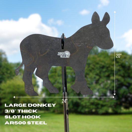 Large Donkey - AR500 Steel Target Large Donkey - AR500 Steel Target