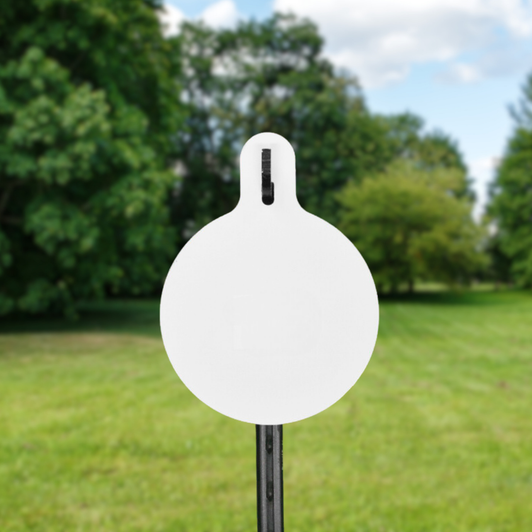 10" Round 3/8" Thick Slotted Hook AR500 Steel Target