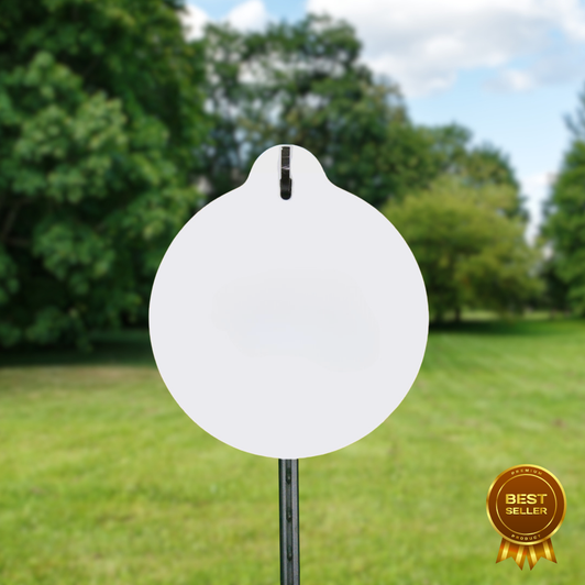 12" Round 3/8" Thick Slotted Hook AR500 Target