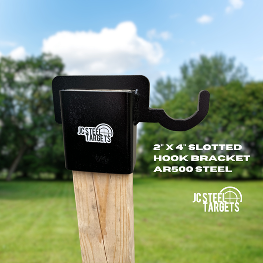 2" x 4" Slotted Hook AR500 Steel Target Hanger