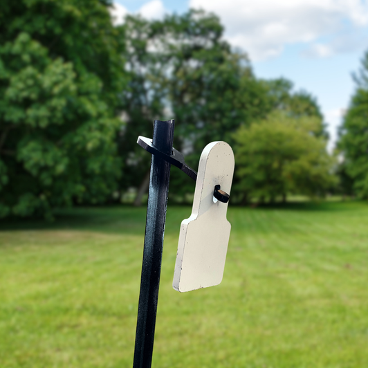 4" Square 1/2" Thick Slotted Hook AR500 Steel Target