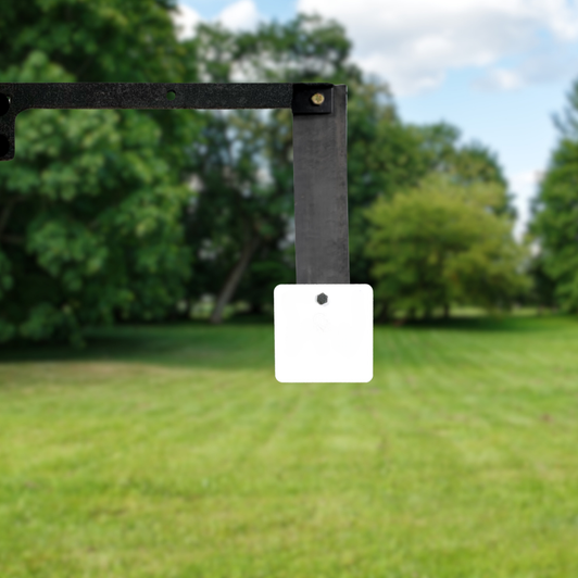 4" Square 3/8" Thick 1 Hole AR500 Steel Target