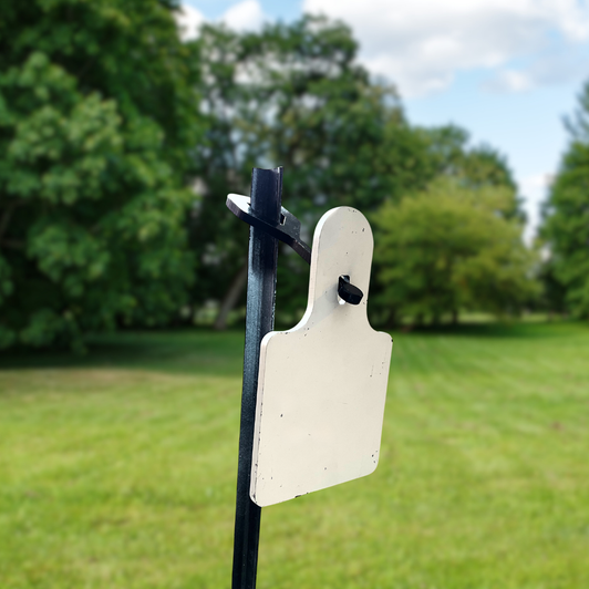 6" Square 3/8" Thick Slotted Hook AR500 Steel Target