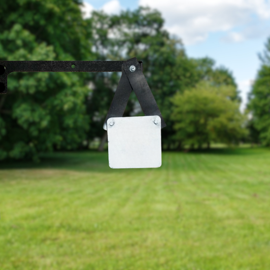 6" Square 1/2" Thick 2 Hole AR500 Steel Target