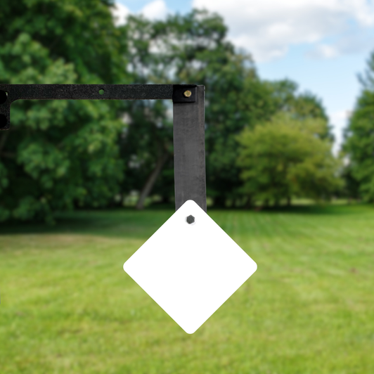 6" Diamond 3/8" Thick 1 Hole AR500 Steel Target