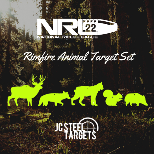Rimfire Animal Target Set AR500 Rimfire Targets