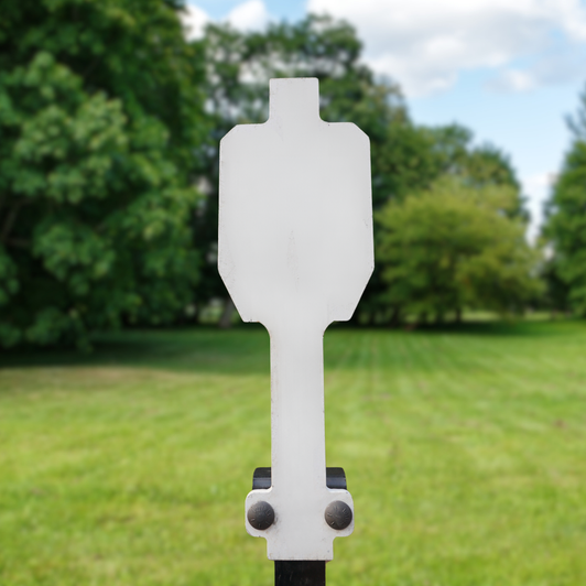 45% IPSC 3/8" Thick T Post Spring AR500 Steel Target System