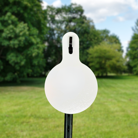 8" Round 3/8" Thick Slotted Hook AR500 Steel Targets