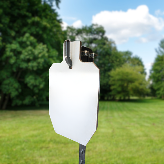 66% IPSC 1/2" Thick Slotted Hook AR500 Target