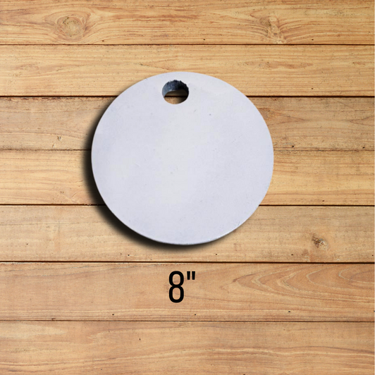 8" Round 3/8" Thick 1 Hole AR500 Steel Target