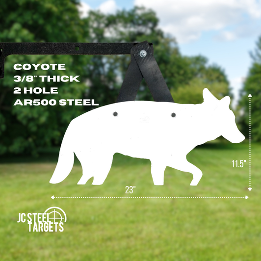 Coyote 3/8" Thick 2 Hole AR500 Target