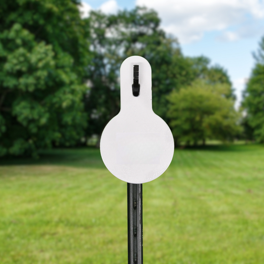 6" Round 3/8" Thick Slotted Hook AR500 Steel Target