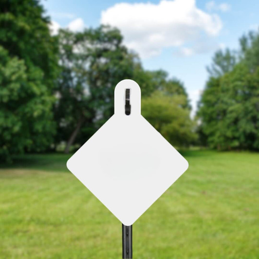 10" Diamond 1/2" Thick Slotted Hook AR500 Steel Target