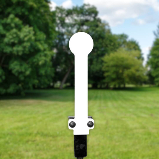 2" Round 1/2" Thick AR500 Steel T Post Spring Target System