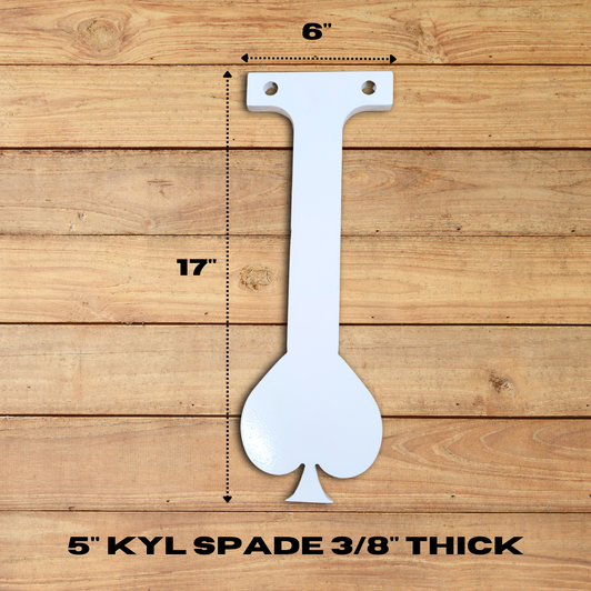 5" KYL Spade 3/8" Thick AR500 Steel Target