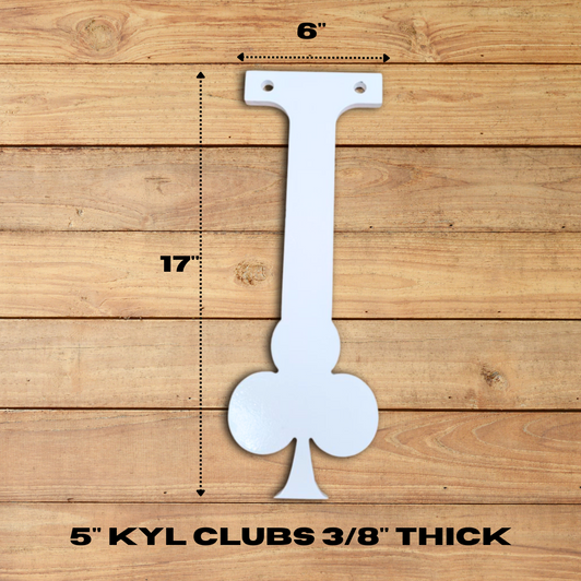 5" KYL Clubs 3/8" Thick AR500 Steel Target