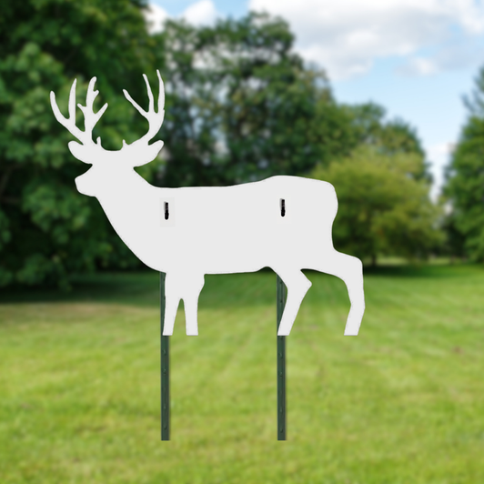 Deer 3/8" Thick Slotted Hook AR500 Steel Target