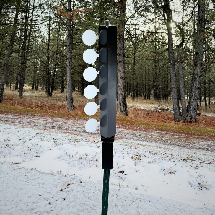6-Target Dueling Tree | AR500 Reactive Steel Target by Shoot Steel Inc