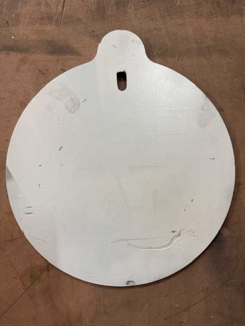 12" Round 3/8" Thick Slotted Hook Cosmetic Blemish