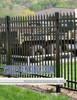 Black Industrial Asheville Aluminum Fencing From ShopFencing.com