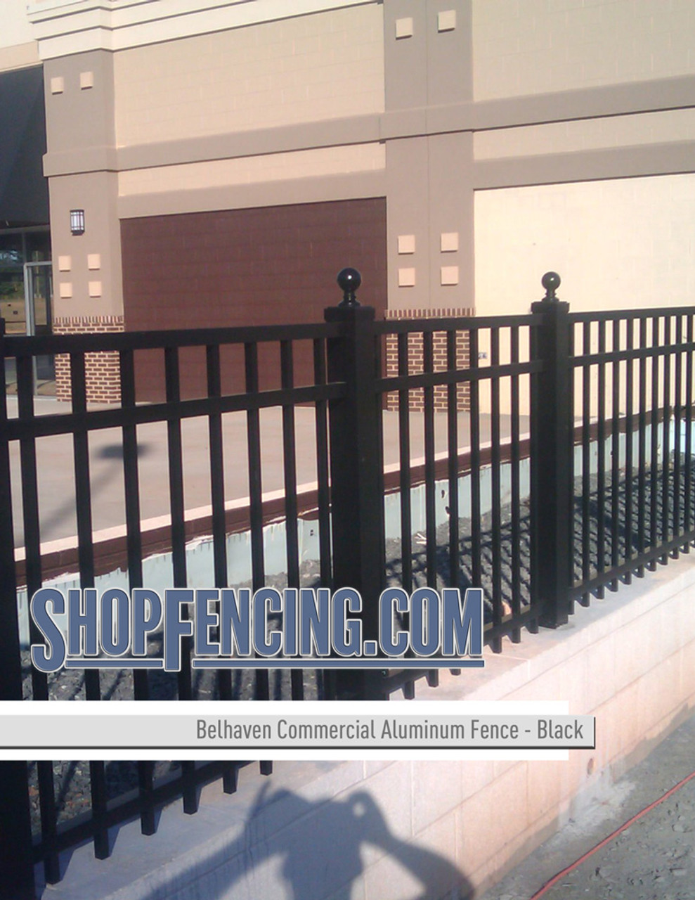 Black Commercial Belhaven Aluminum Fencing From ShopFencing.com