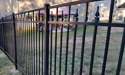 Style C Black Aluminum Fence