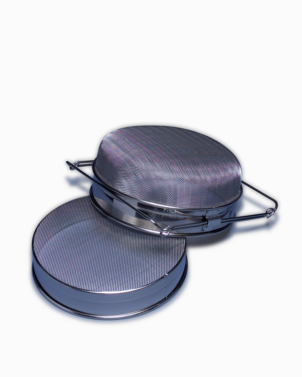 Double Strainer Stainless Steel With Extendable Bracket - 230mm Diameter