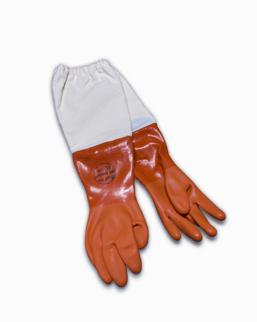 rubber beekeeping gloves