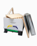 Paraffin Dipped and Painted Single Starter Hive Complete