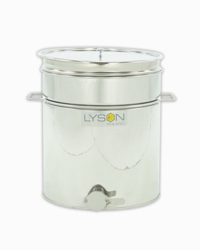 Lyson Stainless Steel Honey Tank with Sieve and Handles- 50L/75Kg Lyson Stainless Steel Honey Tank with Sieve and Handles- 50L/75Kg