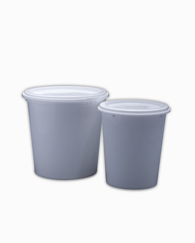 Honey Containers and Lids - White, 1kg (Packet of 25)
