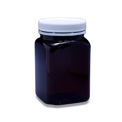 Honey Jars and Lids - Amber, 1kg (Packet of 20)