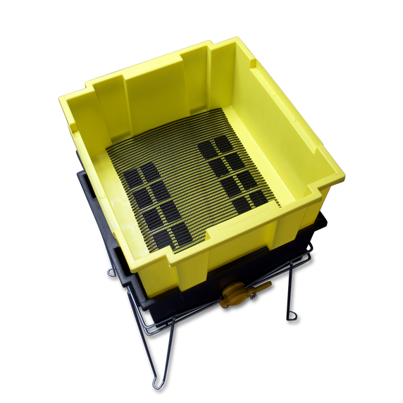 Uncapping Unit 3-Tub with Honey Gate and  Stand