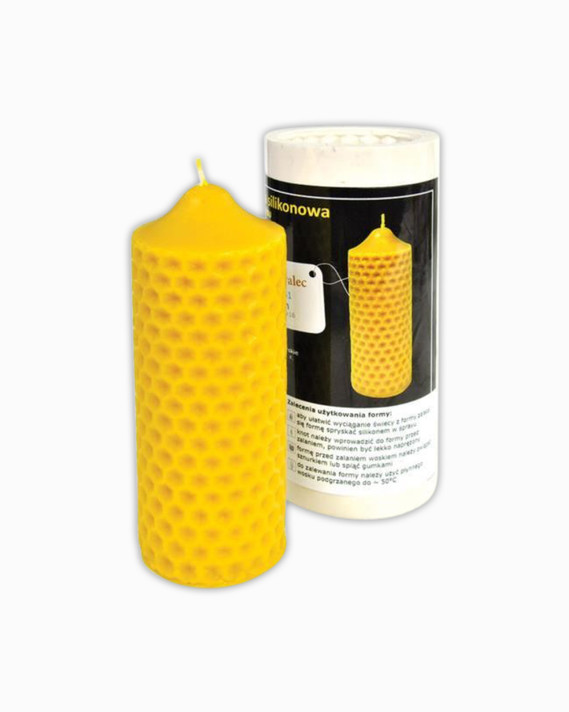 Silicone Candle Mould - Comb Cylinder, Large (H-16cm)