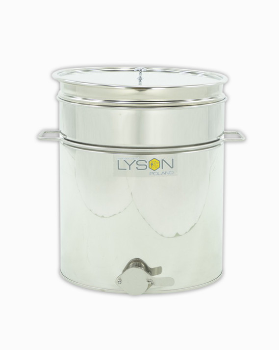 Lyson Stainless Steel Honey Tank with Sieve and Handles- 50L/75Kg