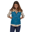 Patagonia Bivy Hooded Vest - Women's (Fall 2022) - Wavy Blue - on model