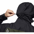 StormLine Stretch Rain Shell - Men's - Cypress / Black - Hood Detail