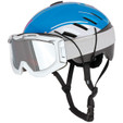 CAMP Voyager Helmet - White / Light Blue - with goggles