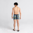 Saxx Hot Shot Boxer Brief Fly - Men's - Water Camo / Dark Ink on model